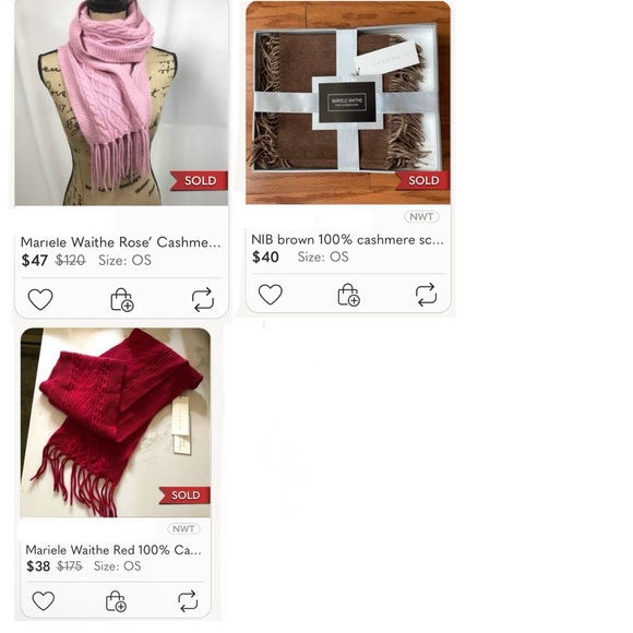 Mariele Waithe 100% CASHMERE fringed cable-knit scarf Cozy Pink Soft Girl 8X66 - Picture 13 of 13